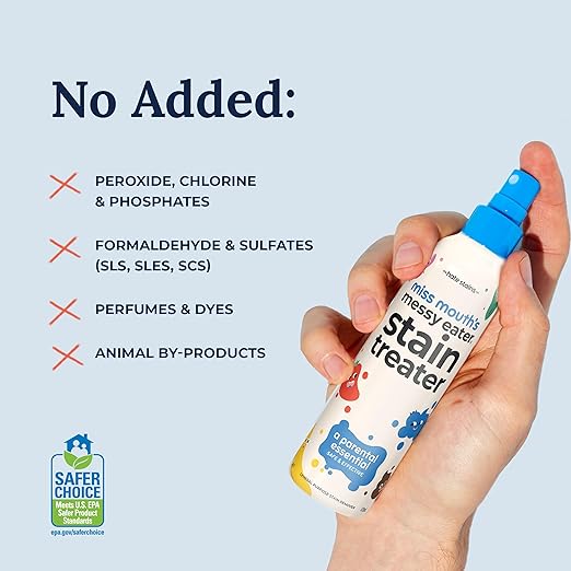 Miss Mouth's Messy Eater Stain Treater Spray - 4oz Stain Remover (a parental essential non toxic and effective)
