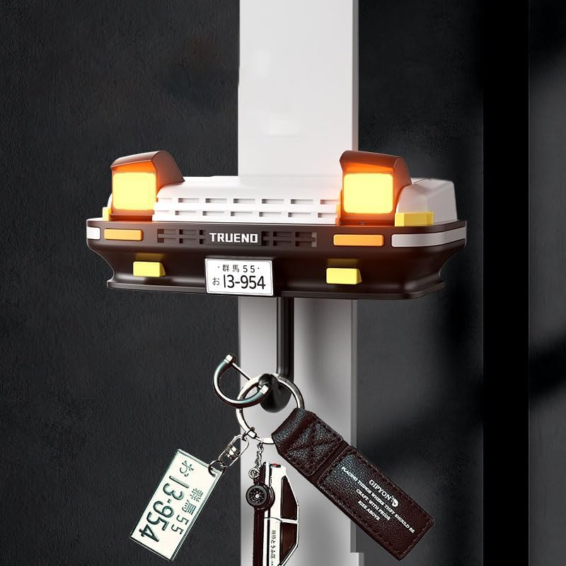 Wall-Mounted Stainless Steel Key Holder & Mail Organizer: Space-Saving Modern Key Rack for Home, Office, & Car Keys.