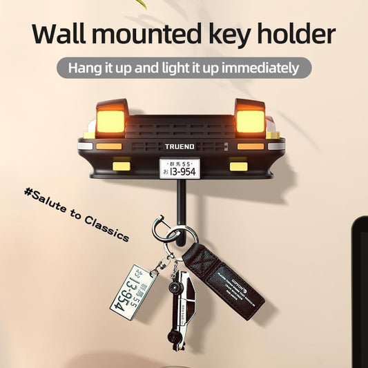 Wall-Mounted Stainless Steel Key Holder & Mail Organizer: Space-Saving Modern Key Rack for Home, Office, & Car Keys.