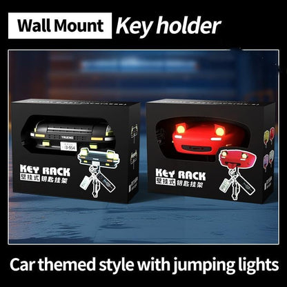 Wall-Mounted Stainless Steel Key Holder & Mail Organizer: Space-Saving Modern Key Rack for Home, Office, & Car Keys.